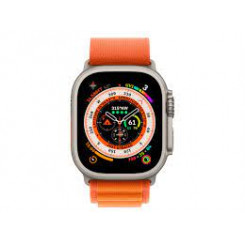 APPLE Watch Ultra GPS + Cellular 49mm Titanium Case with Orange Alpine Loop Small
